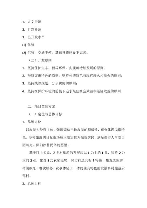 旅游项目策划与开发咨询 打造独特体验与可持续效益